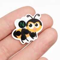 Детский термометр - наклейка налобный  "Пчелка", до 40&deg;, 3 х 2.8 см