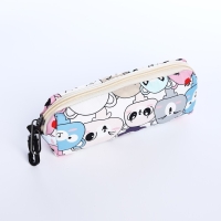 Рюкзак школьный из текстиля на молнии, 3 кармана, пенал, цвет разноцветный