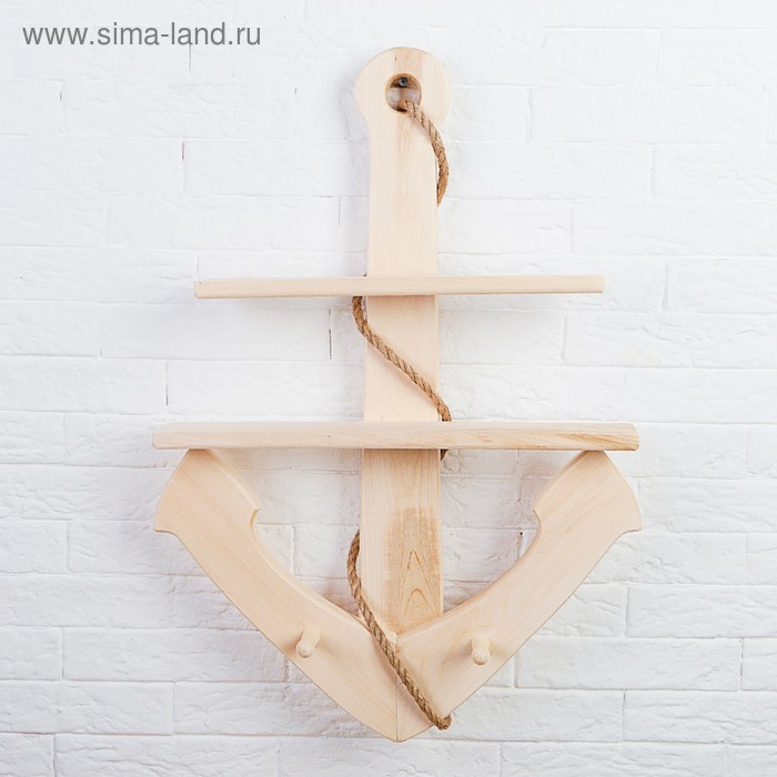 Вешалка "Якорь" 60х50х10 см