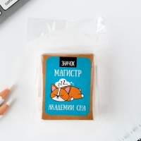 Значок в коробочке &laquo;Магистр сна&raquo; 5 х 4 см