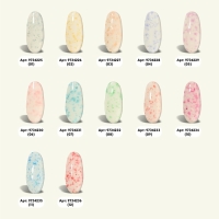 Гель лак для ногтей, &laquo;MILK POTAL&raquo;, 3-х фазный, 8мл, LED/UV, цвет белый/персиковый (09)