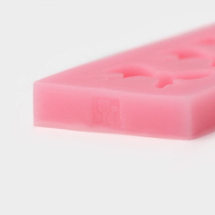 Молд Доляна &laquo;Шесть бантов&raquo;, силикон, 15&times;4,5 см, цвет МИКС