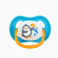 Соска - пустышка анатомическая "Для мальчика" +6 мес., 2 шт. + контейнер