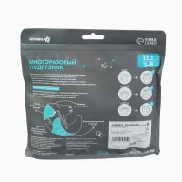 Многоразовый подгузник &laquo;Зигзаги&raquo;, 3-15 кг, цвет зеленый, Крошка Я