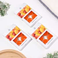 Свечи чайные ароматизированные "Сочное манго" в подарочных коробках, 18 шт