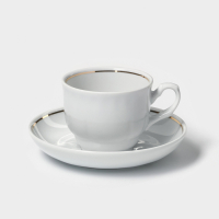 Чайная пара &laquo;Тюльпан&raquo;: чашка 250 мл, блюдце d=15 см