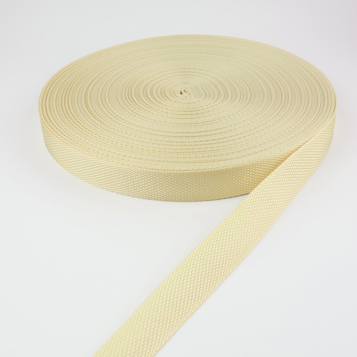 Стропа ременная, 25 мм, 50 &plusmn; 1 м, плотность 10,2 гр/м, цвет бежевый №22