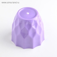 Кашпо для цветов &laquo;Излом&raquo;, пластик, 400 мл, цвет МИКС