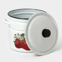 Кастр.цил.борт. 10л (белая)СА