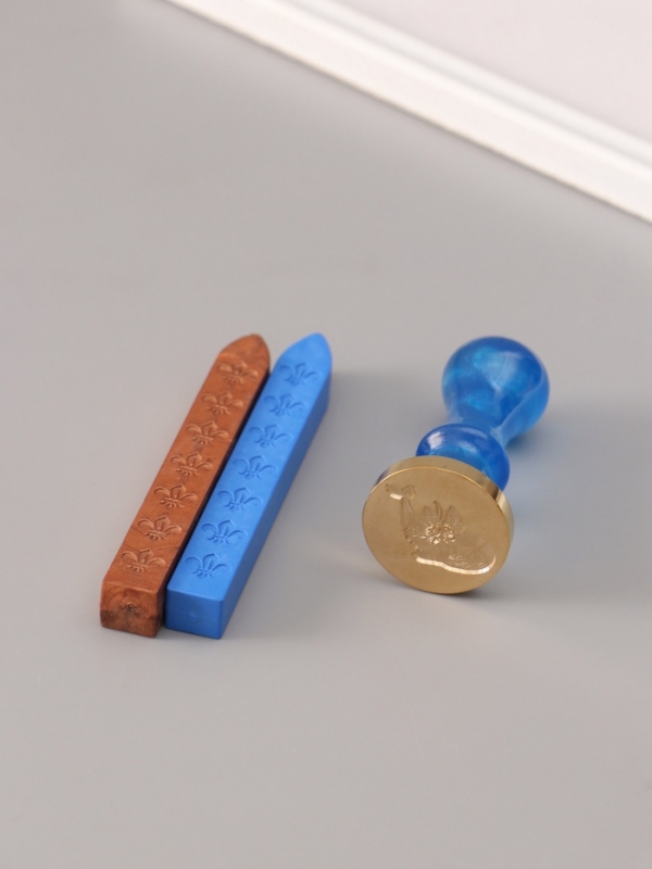 Сургучный набор "Песня кита" печать, ручка, сургуч 12,5х10х3,6 см