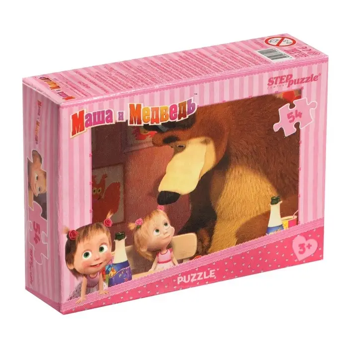 Пазлы &laquo;Маша и Медведь&raquo;, 54 элемента, МИКС