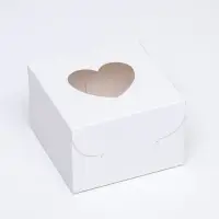 Коробка сборная, белая, 10&times;10&times;6.5 см