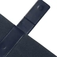 Ежедневник недатированный формат А5, с хлястиком, 128л, линия, пвх, Синий