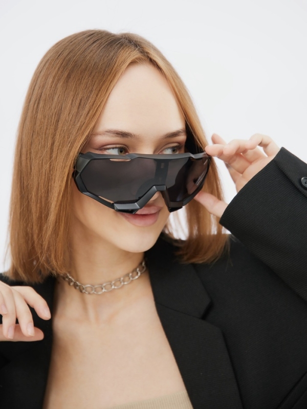 Очки солнцезащитные спортивные, uv 400, ширина 16.3 см, дужка 13.7 см, высота 6.3 см