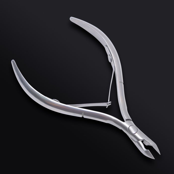 Кусачки маникюрные для кутикулы &laquo;Premium&raquo;, двойная пружина, 10,5 см, длина лезвия - 7 мм, на блистере, цвет серебристый