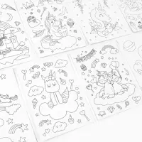 Гравюра блокнот "Единороги", 9 листов, штихель