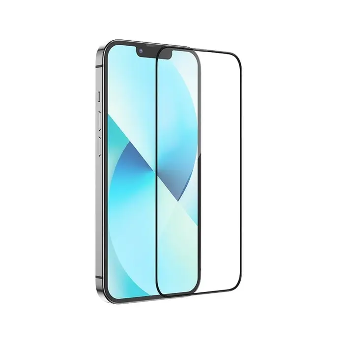 Защитное стекло Hoco A26, для iPhone 13 Pro Max,с защитной сеткой для микрофона,черная рамка