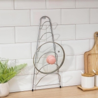 Подставка для крышек подвесная, 19,5&times;9&times;46 см, хром