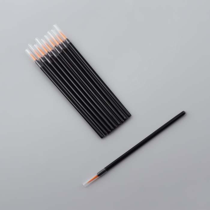 Кисти для макияжа, набор - 10 шт, 9,3 (&plusmn;1) см, цвет чёрный