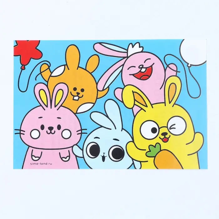 Витражная мини-картина &laquo;Кролики друзья&raquo;