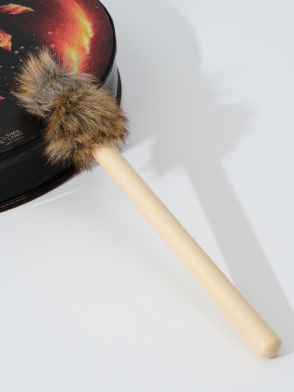 Шаманский бубен "Огненный конь" с колотушкой 5х25х25 см