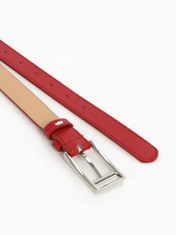 Ремень жен 04-01-02-01, Март2506, 2,3*0,3*110 см, без винта, пряж металл, 1 прокол,