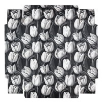 Коробка для цветов с вазой и PVC окнами складная &laquo;Чёрно-белая эстетика&raquo;, 23 х 30 х 23 см