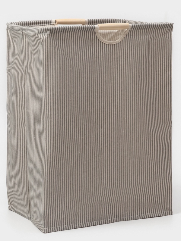 Корзина для белья Доляна &laquo;Полосы&raquo;, 40&times;26&times;50 см