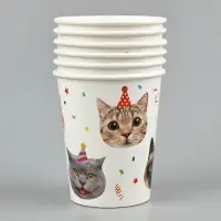 Стакан Котики фотографичные 250мл 6шт/G