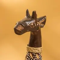 Сувенир "Жирафик" дерево 8х5х20 см, цв. бежево- коричневый