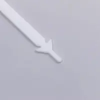 Шнурки для обуви, 6 шт., силиконовые, плоские, 13 мм, 9 см, белые