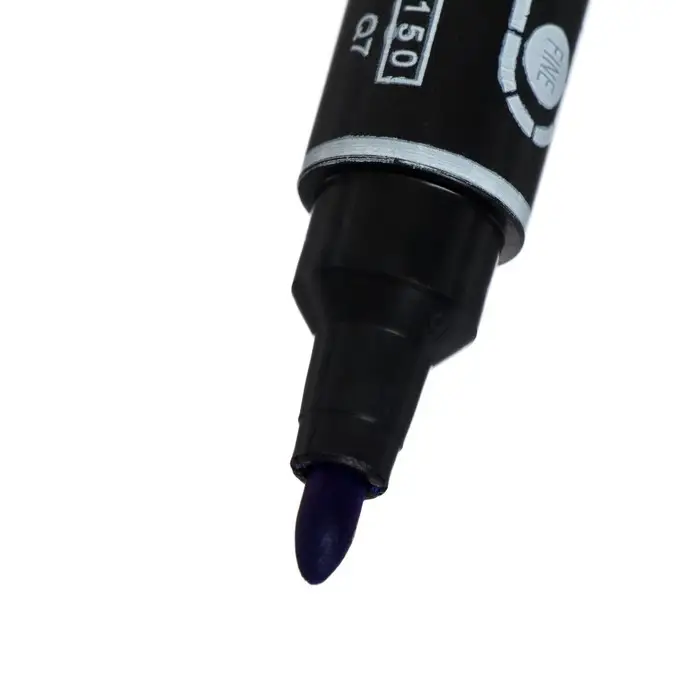 Маркер перманентный, двухсторонний, круглый, 5 мм/3 мм, синий, CALLIGRATA 1150