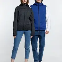 Жилет с капюшоном унисекс Gotland, синий, размер L