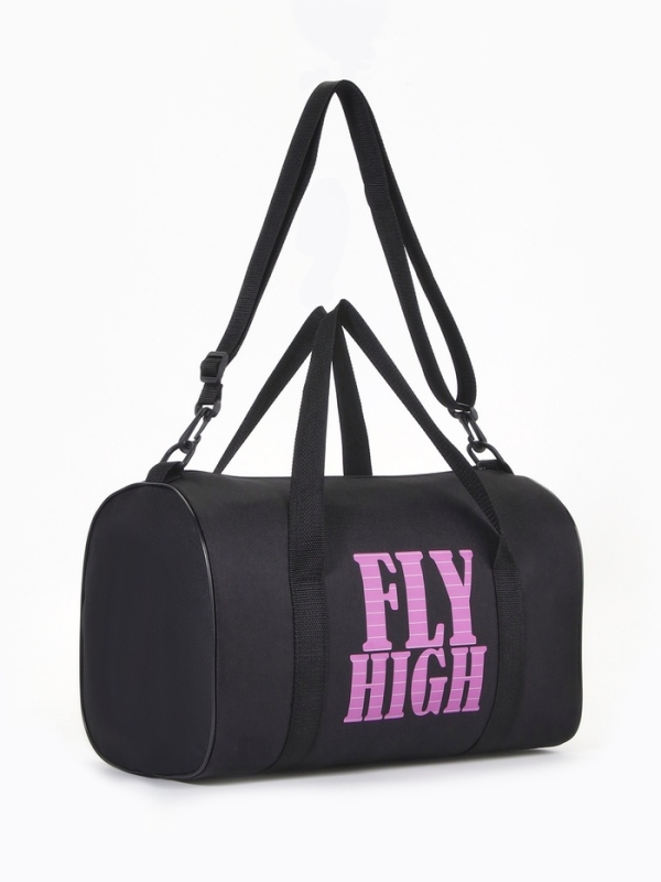 Сумка спортивная женская, TEXTURA, маленький размер, цвет чёрный