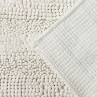 Коврик для дома LaDо́m, букли, плотность 1900 г, 50&times;80 см, цвет белый