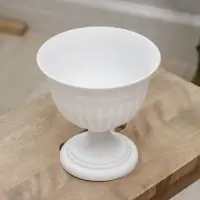 Вазон для цветов &laquo;Венеция&raquo;, 600 мл, d=14 см, h=14 см, пластиковый, белый