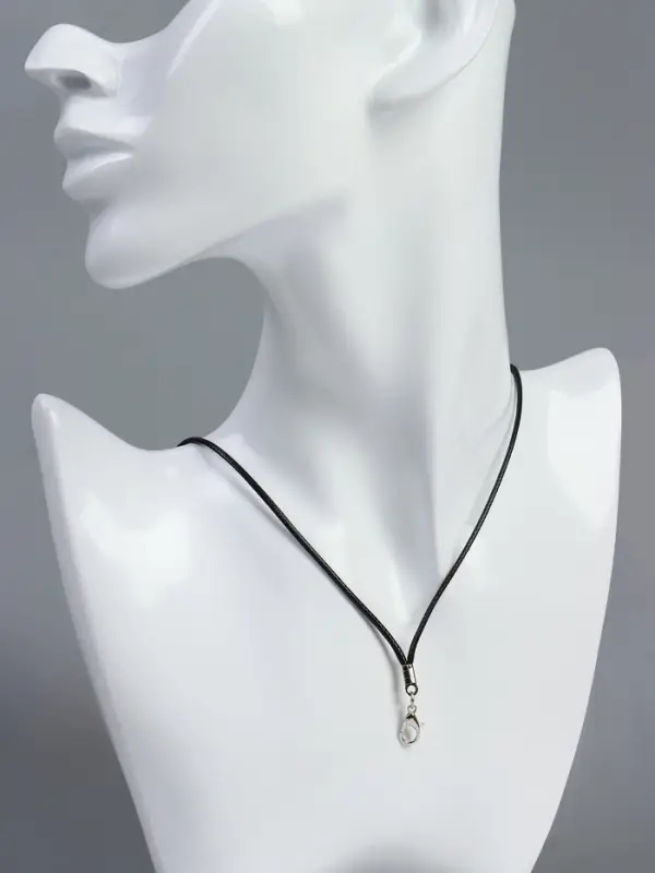 Шнурок из полиэстера, 43 см с удлинителем, чёрный