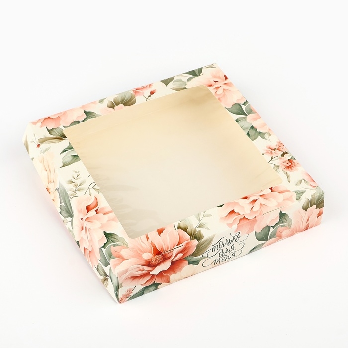 Коробка складная &laquo;Нежность&raquo;, 20 х 20 х 4 см