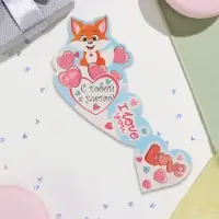 Мини-открытка LOVE, глиттер, 10&times;13.5 см