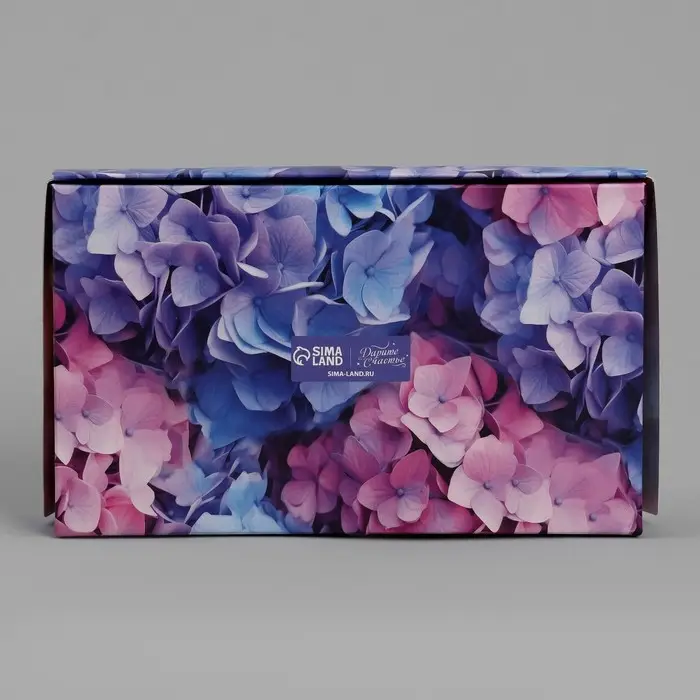Кондитерская упаковка, коробка с ламинацией &laquo;Гортензия&raquo;, 20 х 12 х 4 см