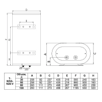 Водонагреватель накопительный 50 л