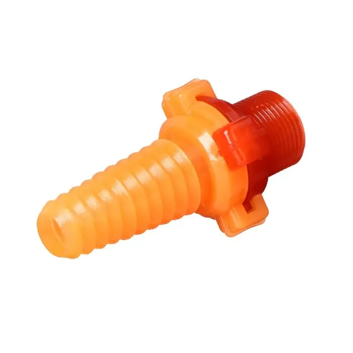 Штуцер, наружная резьба 3/4", под шланг 3/4" (19 мм) &ndash; 1" (25 мм), разъёмное соединение &laquo;Байонет&raquo;, пластик, МИКС