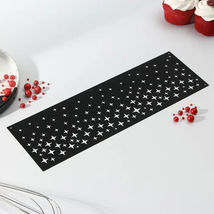 Трафарет для торта &laquo;Звезды&raquo;, 32&times;10 см