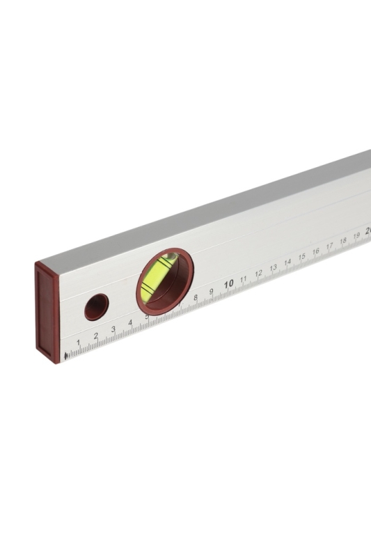 Уровень алюминиевый ЛОМ, 3 глазка, линейка, 800 мм