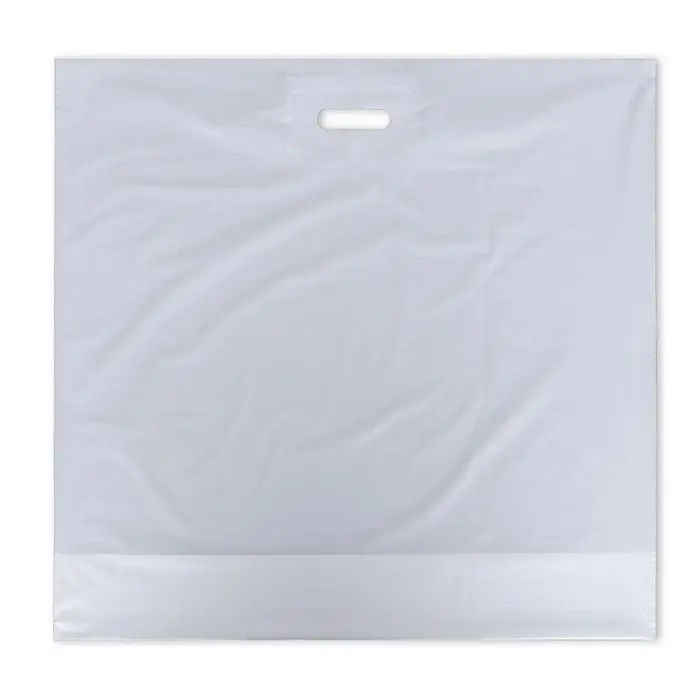 Пакет полиэтиленовый с вырубной ручкой, 64&times;60+8 60 мкм Белый