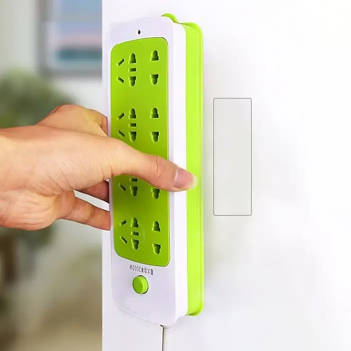 Двусторонние самоклеящиеся держатели ТУНДРА, 33.5&times;15.25 мм, прозрачные, 8 шт.