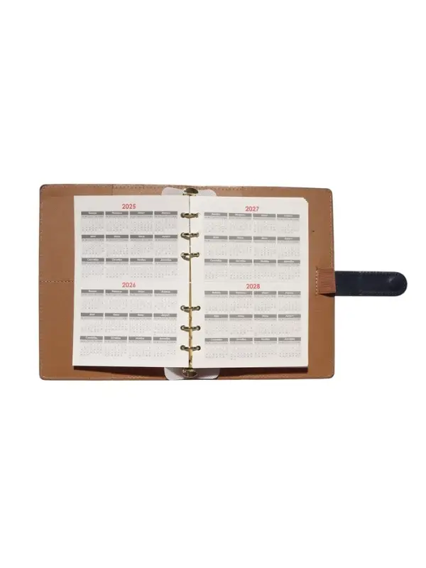 Органайзер на кольцах, C6, с хлястиком, 80л, линия, к/зам, Синий