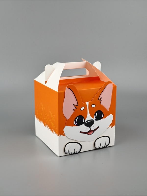 Подарочная упаковка &laquo;Корги&raquo; 15 х 15 х 15 см