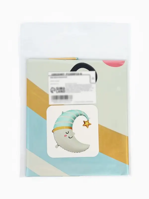 Воздушный шар фольгированный 28" &laquo;Месяц, голубой&raquo;