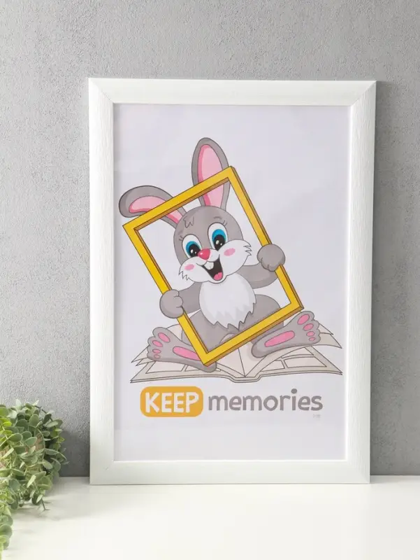 Фоторамка для фото 40х60 см "Luxe Elegance" пластик, белый, (пластик экран)